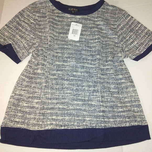 NWT☆POOF!☆NY☆Plus Size 1X Navy Casual/ Dressy 2pc Skirt Top Set☆Made in USA - Picture 12 of 16